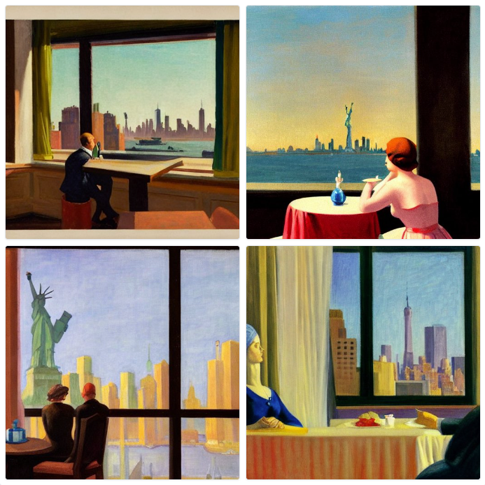 Cityscape View From Hotel Paintings